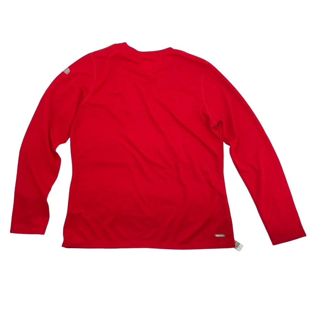 The North Face Long Sleeve VaporWick Shirt XL Red Good